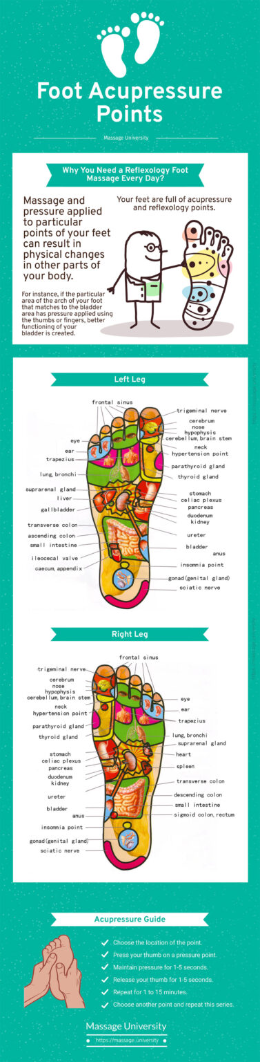 Foot Pressure Points (Infographic Chart)